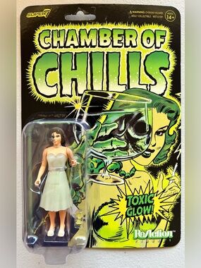 SUPER 7 CHAMBER OF CHILLS TOXIC GLOW 4 INCH FIGURE DEAD DARLING NIB